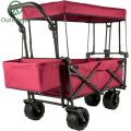 fold up wagon with canopy Garden Cart w/Canopy, Wheels & Rear Storage-Multi-functional Manufactory