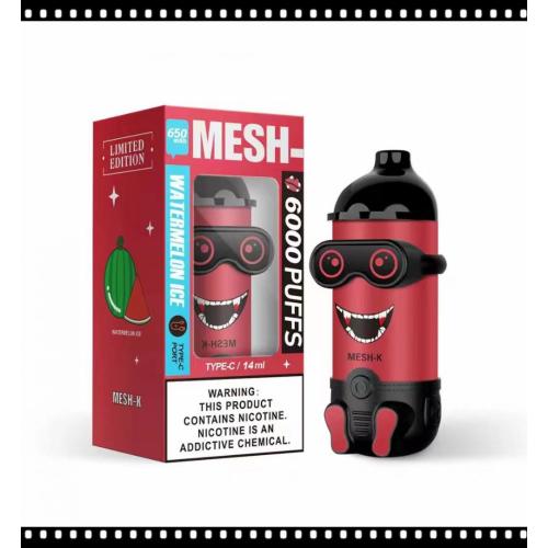 オリジナルのMesh-K 6000パフ使い捨てのVape卸売