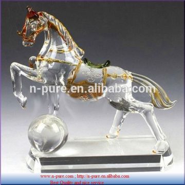 souvenir gift high-end crystal horses for office desktop decoration
