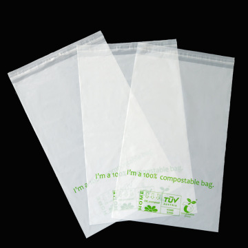 PLA+PBAT enviromentally friendly self adhesive bag
