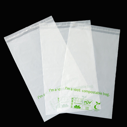 PLA+PBAT enviromentally friendly self adhesive bag