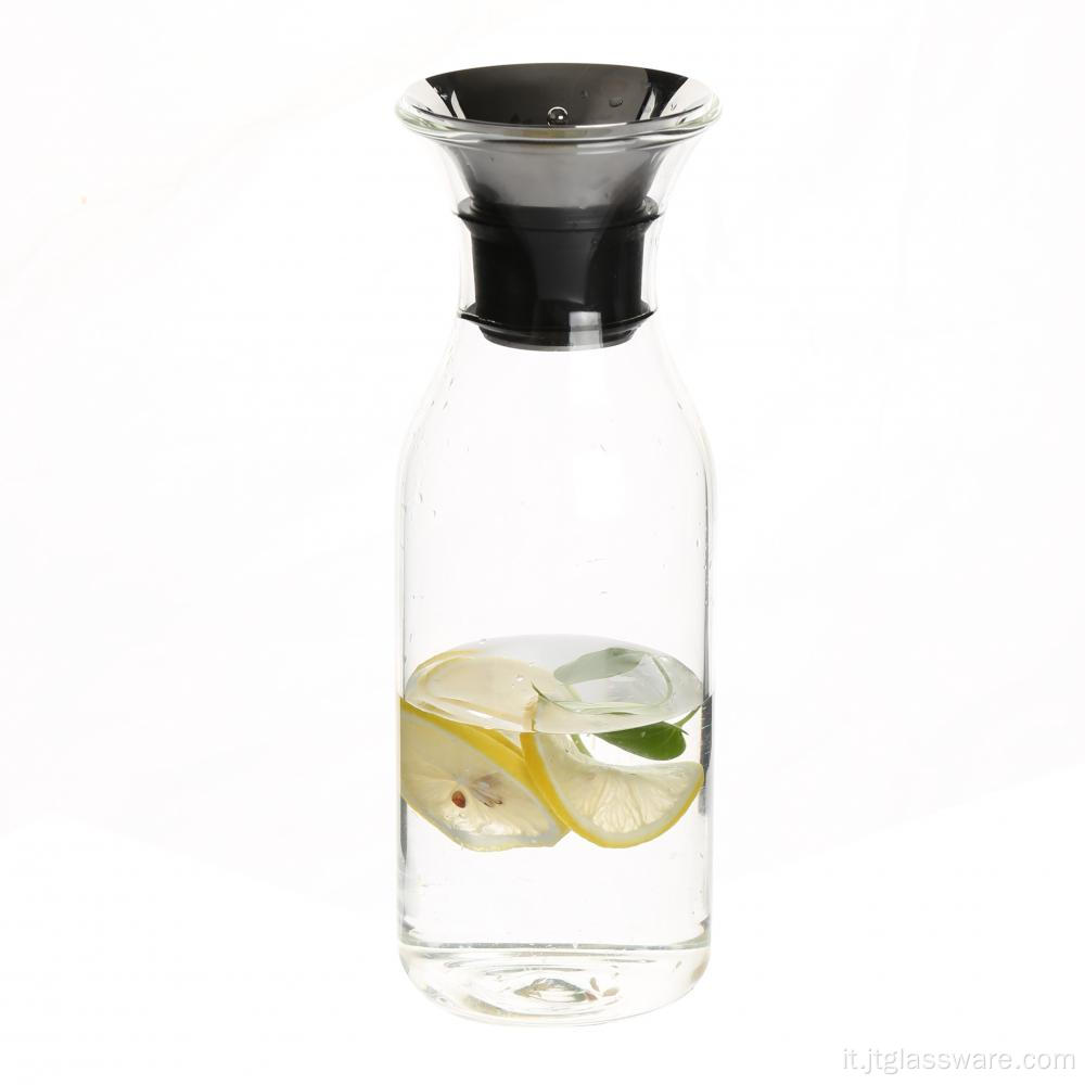 Bottiglie per bevande trasparenti per caraffa per latte in vetro d&#39;acqua
