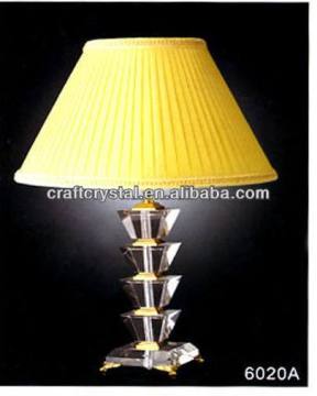 crystal table lamp white