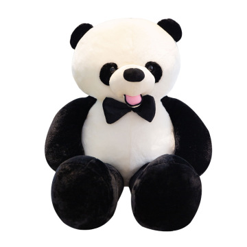 Black and White Panda Girl Doll Pillow Toy - Perfect Birthday Gift