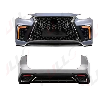 2022 Toyota Highlander 바디 키트 : 범퍼, 그릴 및 배기관이있는 Lexus 스타일 업그레이드