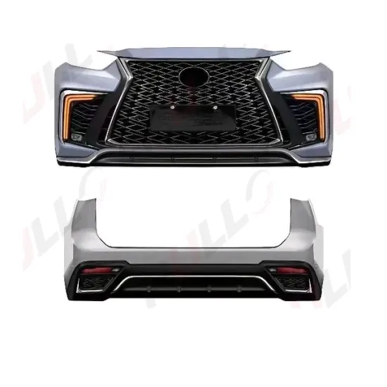 2022 Toyota Highlander Body Kit: Lexus-Style Upgrade with Bumpers, Grille, and Exhaust Pipes