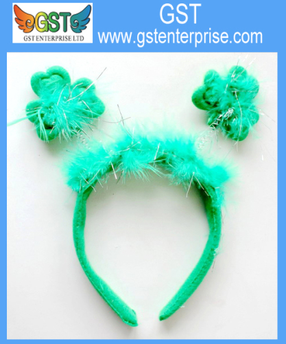 8,5 pena verde Shamrock Headband