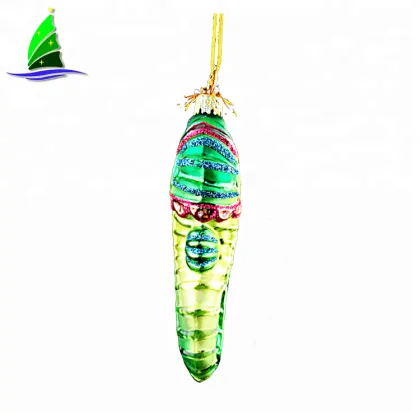 Handicraft Figurine Colorful tropic Seahorse Blown Glass Ocean Artware Animal Ornament Aquarium Decorations (Color May Vary)