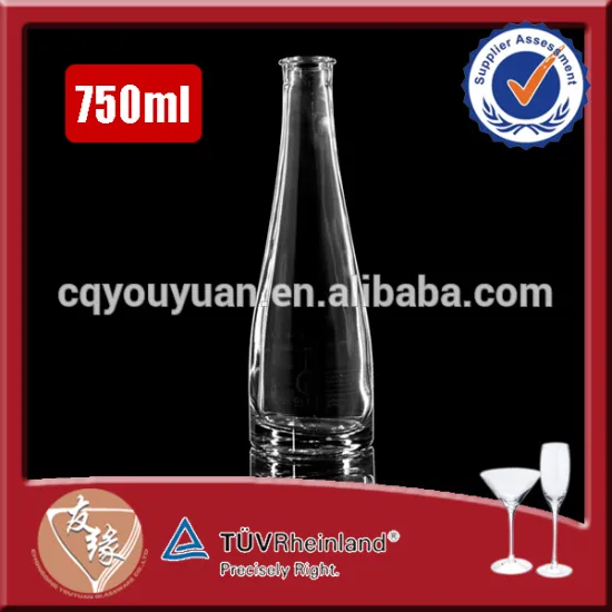 750ml cokr top liquor unique shaped glass bottles for sale