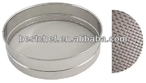 stainless steel stackable Flour sieve mesh 50#