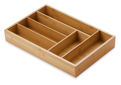 Bamboo Drawer Flatware Cutlery Box Tray Organizers Storage Hb124