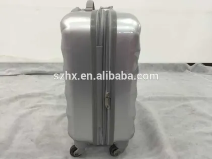 2015 energetic ABS/pc travel luggage zipper frame for boarding