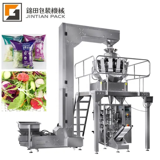 10/14 Head Weigher Fresh Potato Fruit Salad Packaging Machine