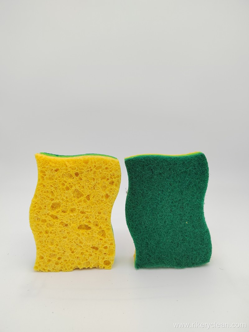 Non-Scratch Cellulose Scrub Sponge Biodegradable