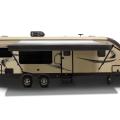 RV Awning Assemblies And Black Frame With Fabric