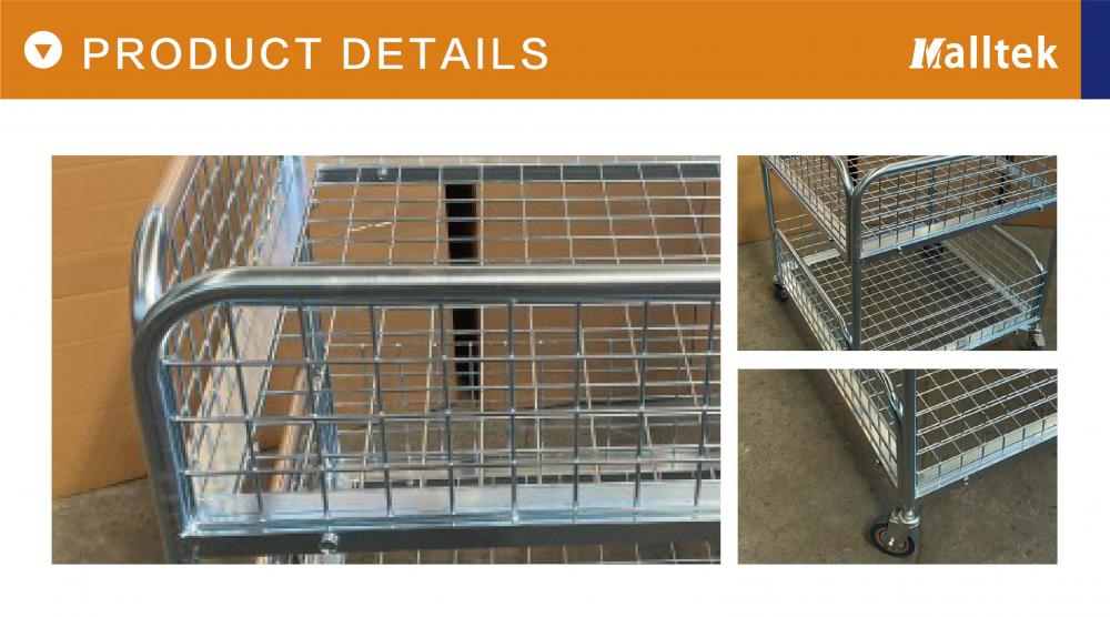 Shopping Mall Discount Mesh Storage Cart Promotion Cage