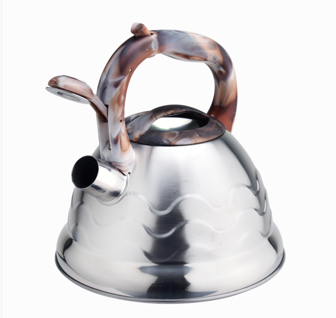 Flat Bottom Color Handle Teapot Kettle