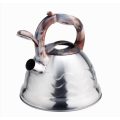 Colorful handle whistling stovetop tea pot kettle