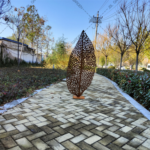 China Statue Metal Corten Leaf Sculpture Supplier