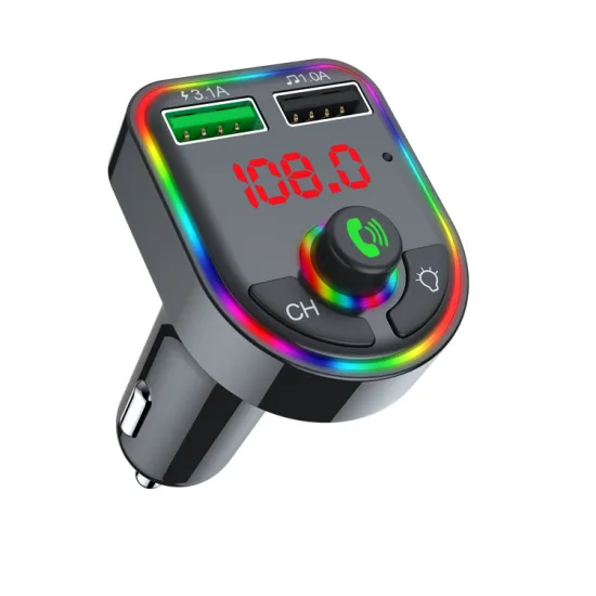 Portable Wireless FM Transmitter with LED Display, Fast Charging, and Bluetooth 5.0 for MP3 Playback