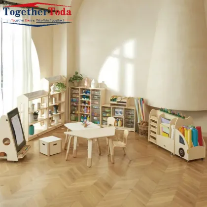 Solid Wood Kindergarten Tables and Chairs