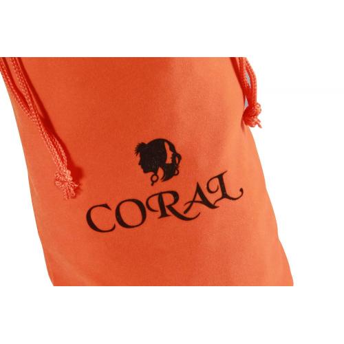 Customized Orange Velvet bag with black logo