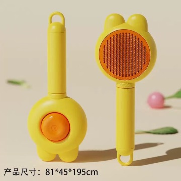 One-Click Self-Cleaning Pet Grooming Brush