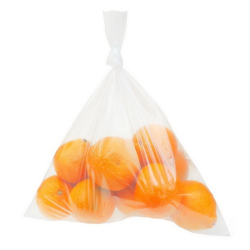 Clear Supermarket HDPE Plastic Produce Roll Bag