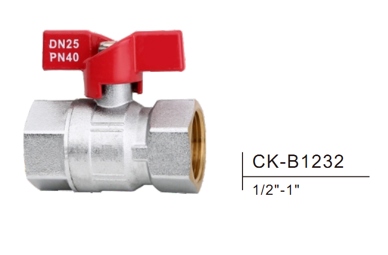 Válvula de bola de latón CK-B1232 1/2 "-1"