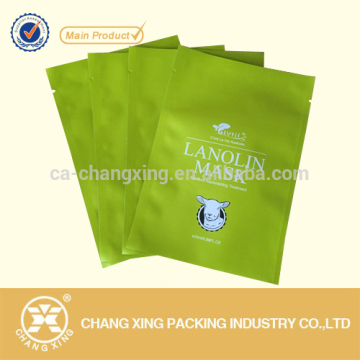Custom Made Cosmetics Aluminum Foil Heat Seal Pouches / Facial Mask Packaging Bag