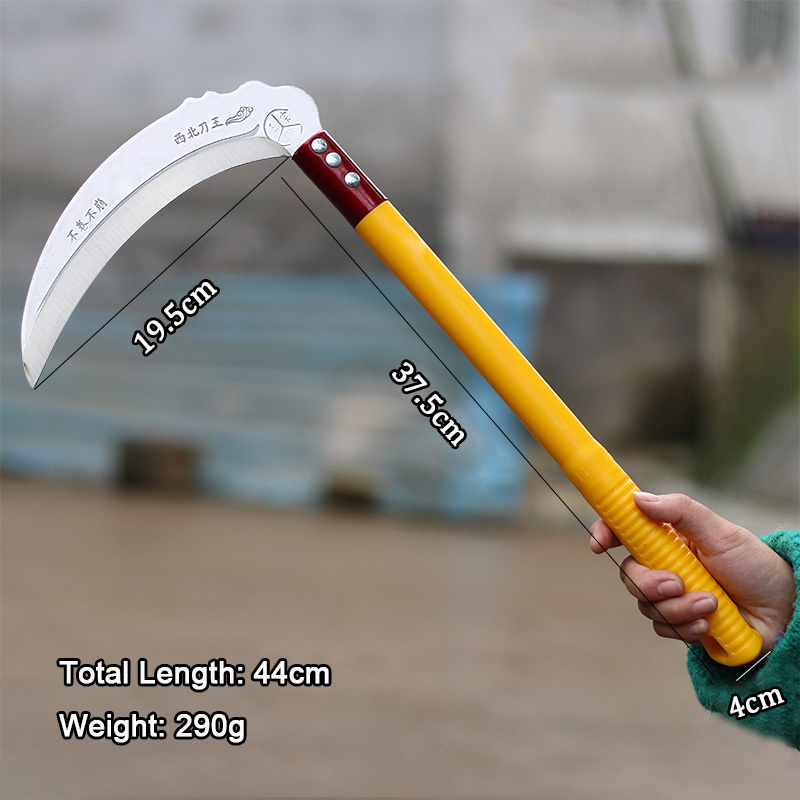 High quality cheap agricultural rice harvesting knife Outdoor multifunctional sickle Sharp weeding tool