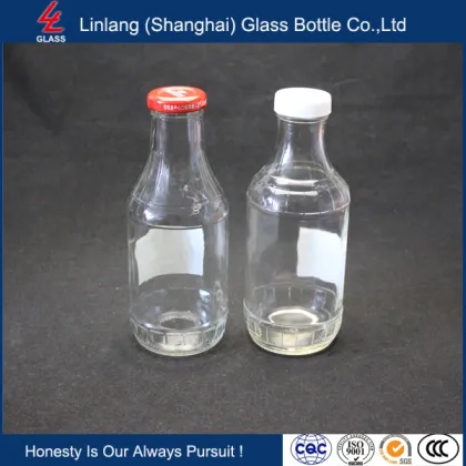 16OZ Clear Woozy French Square sauce Bottle