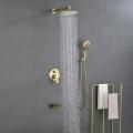 Widespread Bathroom Waterfall Shower Set