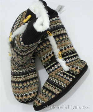Women′s Ladies Knitted Warm Indoor Slippers