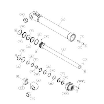 CYLINDER GP-BOOM 6040 598-1513