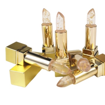 Hot Sale Color Changing Moisturizing Lipstick with Gold Foil