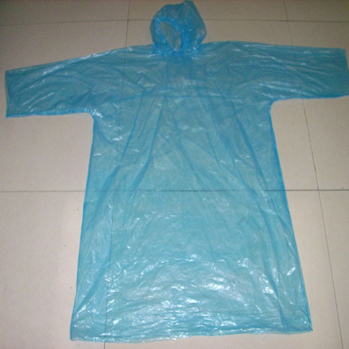 PE plastic outdoor light raincoat with sleeve