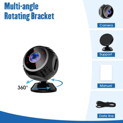 1080P Night Vision WiFi Webcam for Home Monitoring