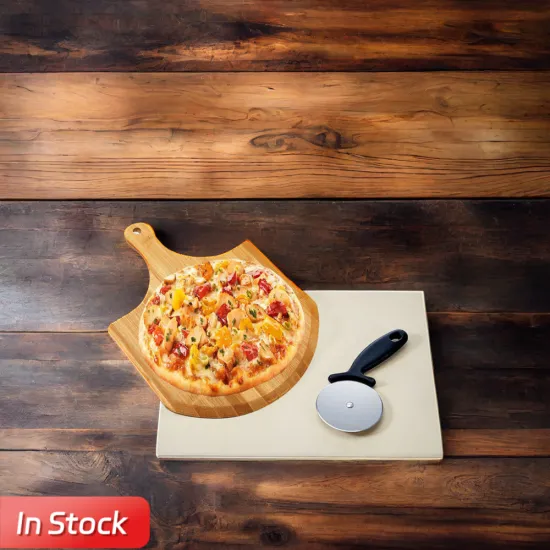 Complete Pizza Tool Set with Cutter and Stone Shovel for Preparing and Serving Pizza
