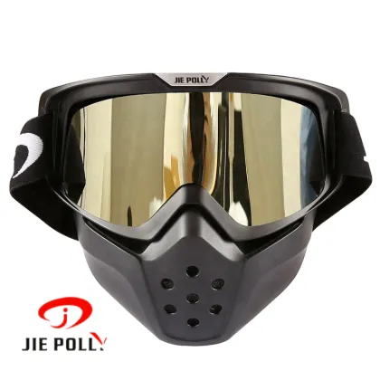 Nueva Protección Facial Unisex Antiimpacto UV400 - Motocross Sunglasses para Casco y Mascarilla