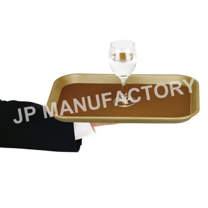 Hotel service trays,Polycarbonate rectangular trays,Non-slip serving trays