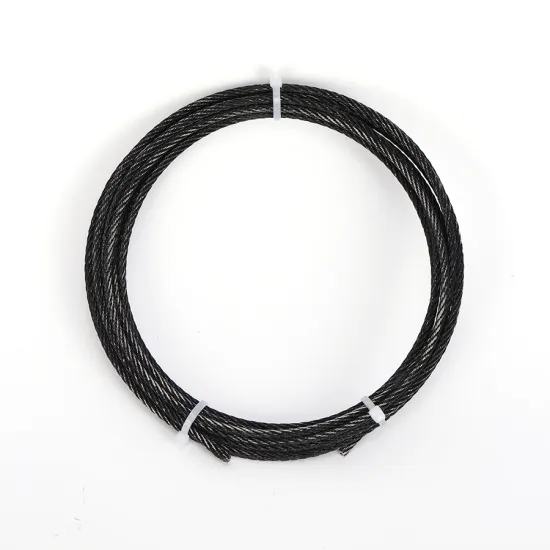 Black Oxide Cable Mesh Stainless Steel