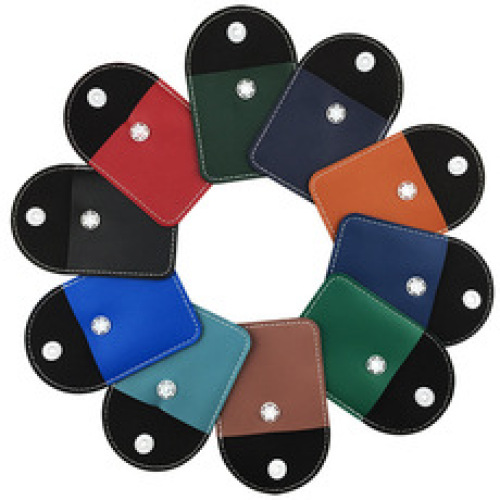 Leather-like Jewelry Pouch for Necklace Ring Storage