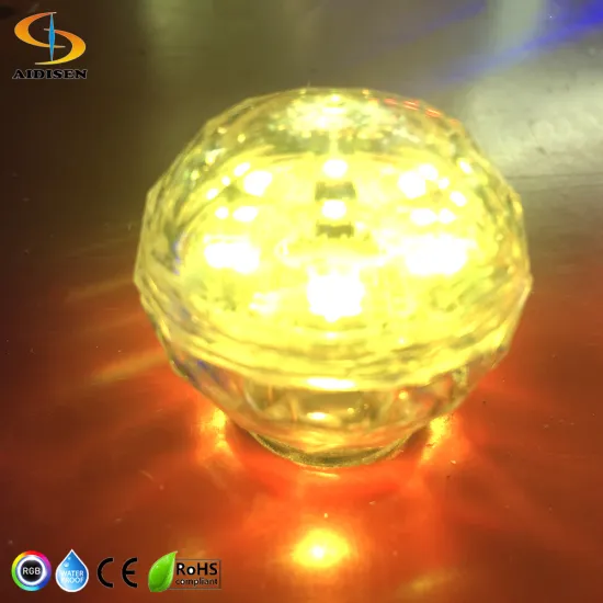 24V 30mm PVC Body RGB Multicolor LED Ball - IP65 Point Lights for Outdoor Use