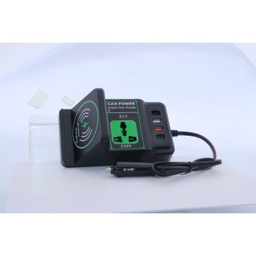 Bulk 100W Wireless Charging Car Inverter 220V QC Fast Charging