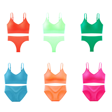 Sexy Adjustable Underwear Set with Push-Up Bra and T-Pant Lingerie for Women