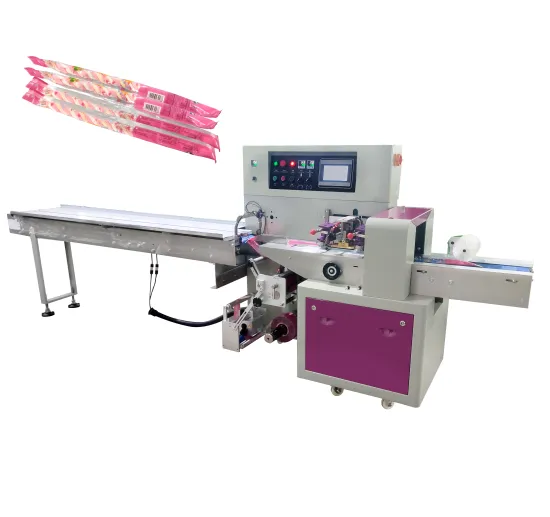 Automatic Long Marshmallow Cotton Candy Italian Noodle Pillow Packing Filling Machine