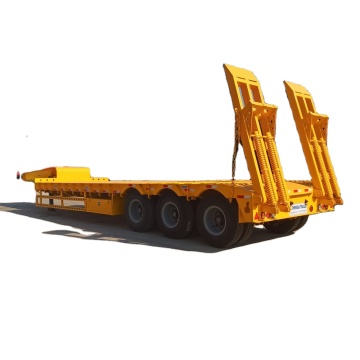 40ft 3/4 άξονα Gooseneck Lowbed Semi Trailer - 40 έως 100 τόνους χωρητικότητα