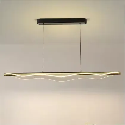 Big Wave Designer Creative Restaurant Bar Acrylic LED Pendant Light