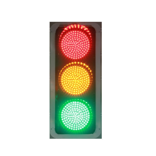 Красный желтый зеленый светодиодный сигнал светофора для дорожного креста